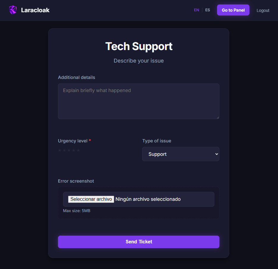 Placeholder: Screenshot of the final rendered form on the front-end